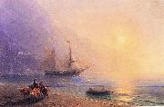 Ivan Aivazovsky Loading Provisions off the Crimean Coast oil painting reproduction